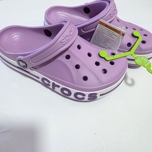 CROCS Bayaband Slippers - Lavender, Women's Size 6, Men's Size 4